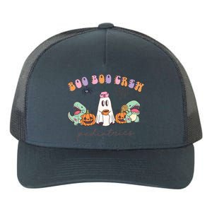 Boo Boo Crew Pediatrics Nurse Dinosaur Halloween Peds Crew Yupoong Adult 5-Panel Trucker Hat