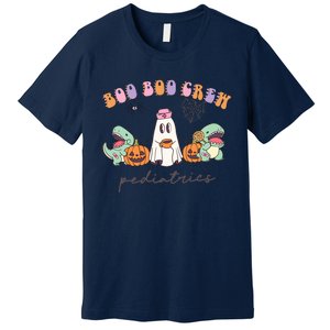 Boo Boo Crew Pediatrics Nurse Dinosaur Halloween Peds Crew Premium T-Shirt