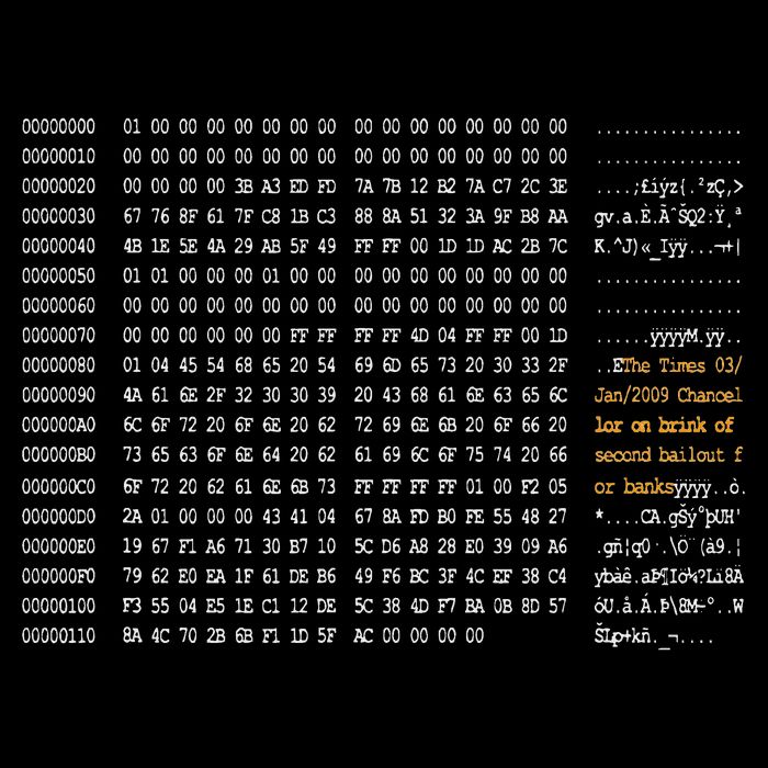 Bitcoin Block Code 16 in Basic Backpack