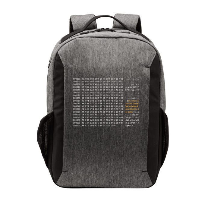 Bitcoin Block Code Vector Backpack