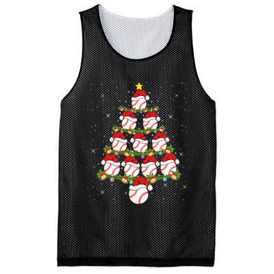 Baseball Ball Christmas Santa Love Lights Xmas Boys Mesh Reversible Basketball Jersey Tank