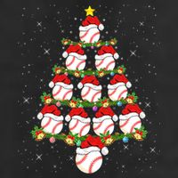 Baseball Ball Christmas Santa Love Lights Xmas Boys Hat