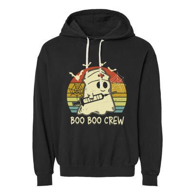 boo boo crew nurse halloween nurse costume out Garment-Dyed Fleece Hoodie