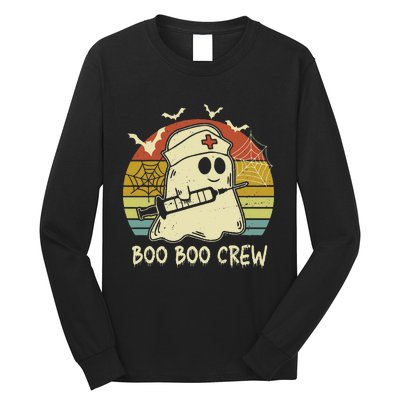 boo boo crew nurse halloween nurse costume out Long Sleeve Shirt