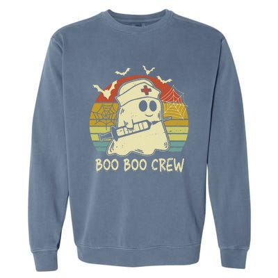 boo boo crew nurse halloween nurse costume out Garment-Dyed Sweatshirt