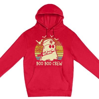 boo boo crew nurse halloween nurse costume out Premium Pullover Hoodie