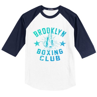 Brooklyn Boxing Club Vintage Distressed Boxing Gift Baseball Sleeve Shirt