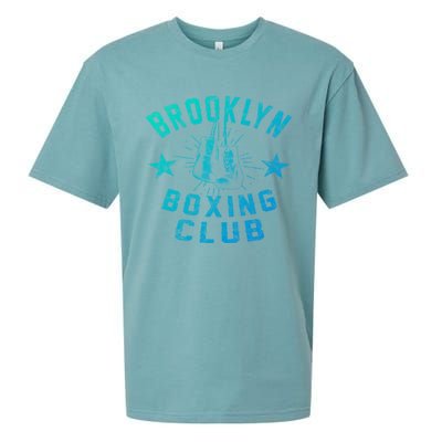 Brooklyn Boxing Club Vintage Distressed Boxing Gift Sueded Cloud Jersey T-Shirt