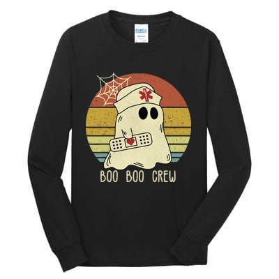 Boo Boo Crew Nurse Halloween Nurse For Women Tall Long Sleeve T-Shirt