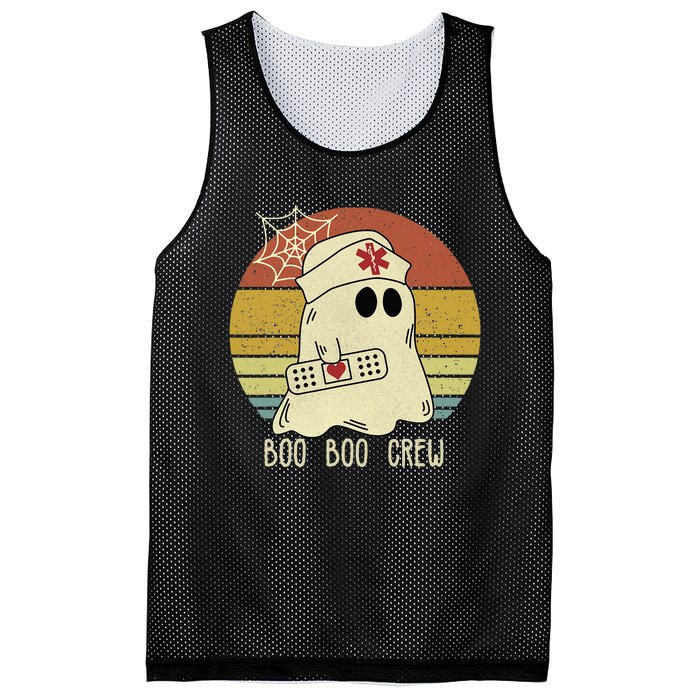 Boo Boo Crew Nurse Halloween Nurse For Women Mesh Reversible Basketball Jersey Tank