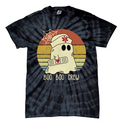 Boo Boo Crew Nurse Halloween Nurse For Women Tie-Dye T-Shirt