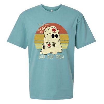 Boo Boo Crew Nurse Halloween Nurse For Women Sueded Cloud Jersey T-Shirt