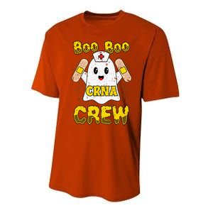 Boo Boo Crew Nurse Halloween CRNA Nurse For Women Performance Sprint T-Shirt