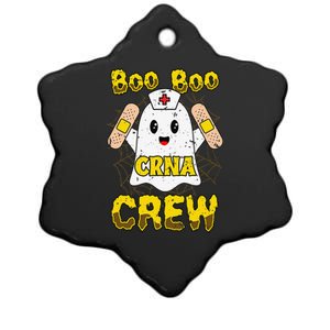 Boo Boo Crew Nurse Halloween CRNA Nurse For Women Ceramic Star Ornament