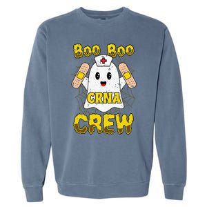 Boo Boo Crew Nurse Halloween CRNA Nurse For Women Garment-Dyed Sweatshirt