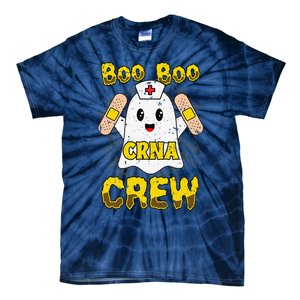 Boo Boo Crew Nurse Halloween CRNA Nurse For Women Tie-Dye T-Shirt