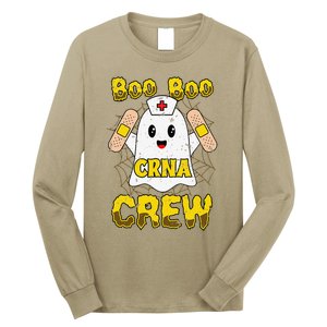 Boo Boo Crew Nurse Halloween CRNA Nurse For Women Long Sleeve Shirt