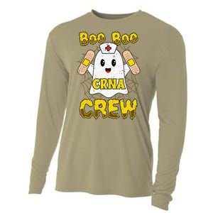 Boo Boo Crew Nurse Halloween CRNA Nurse For Women Cooling Performance Long Sleeve Crew