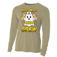 Boo Boo Crew Nurse Halloween CRNA Nurse For Women Cooling Performance Long Sleeve Crew