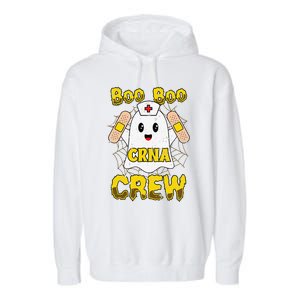 Boo Boo Crew Nurse Halloween CRNA Nurse For Women Garment-Dyed Fleece Hoodie