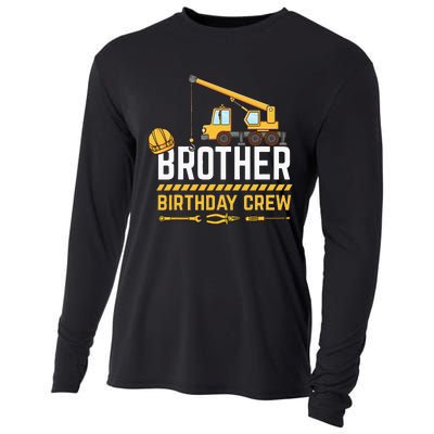 Brother Birthday Crew Construction Birthday Cooling Performance Long Sleeve Crew