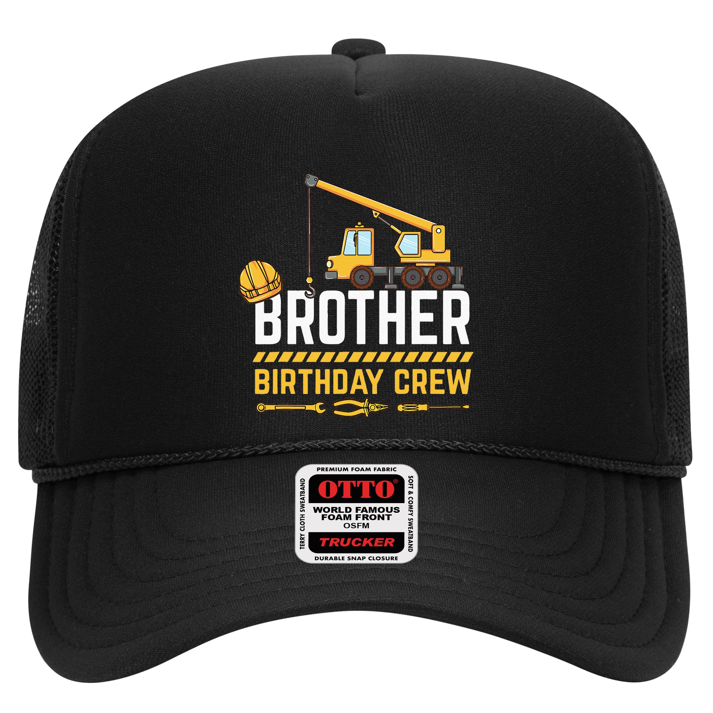 Brother Birthday Crew Construction Birthday Hat