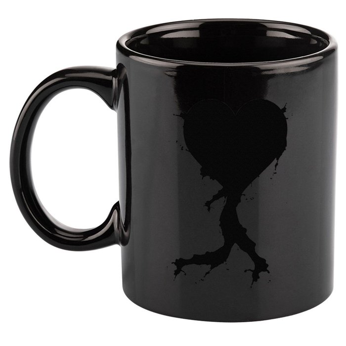 Black Bleeding Cut Open Broken Healing Heart Valentine .Png 11oz C Handle Ceramic Mug