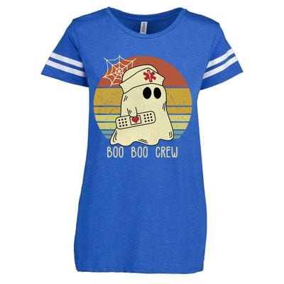 Boo Boo Crew Nurse Halloween Nurse Enza Ladies Jersey Football T-Shirt