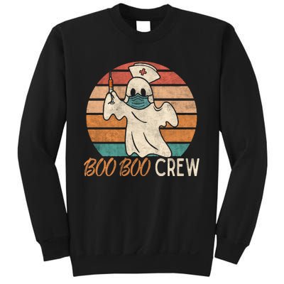 Boo Boo Crew Ghost Nurse Halloween Costume Nurses RN Vintage Sweatshirt