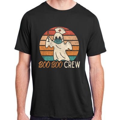 Boo Boo Crew Ghost Nurse Halloween Costume Nurses RN Vintage Adult ChromaSoft Performance T-Shirt