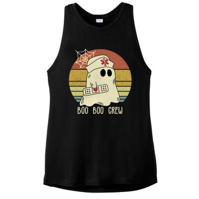 Boo Boo Crew Nurse Halloween Nurse Ladies PosiCharge Tri-Blend Wicking Tank