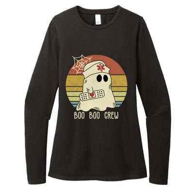 Boo Boo Crew Nurse Halloween Nurse Womens CVC Long Sleeve Shirt