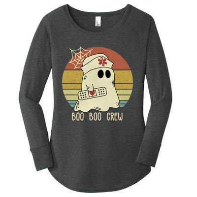 Boo Boo Crew Nurse Halloween Nurse Women's Perfect Tri Tunic Long Sleeve Shirt