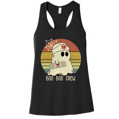 Boo Boo Crew Nurse Halloween Nurse Women's Racerback Tank