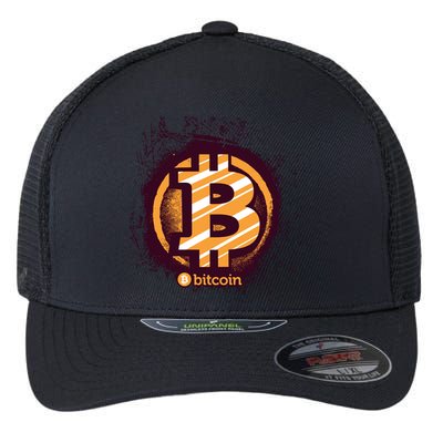 Bitcoin BTC Crypto Cryptocurrency Trader Flexfit Unipanel Trucker Cap