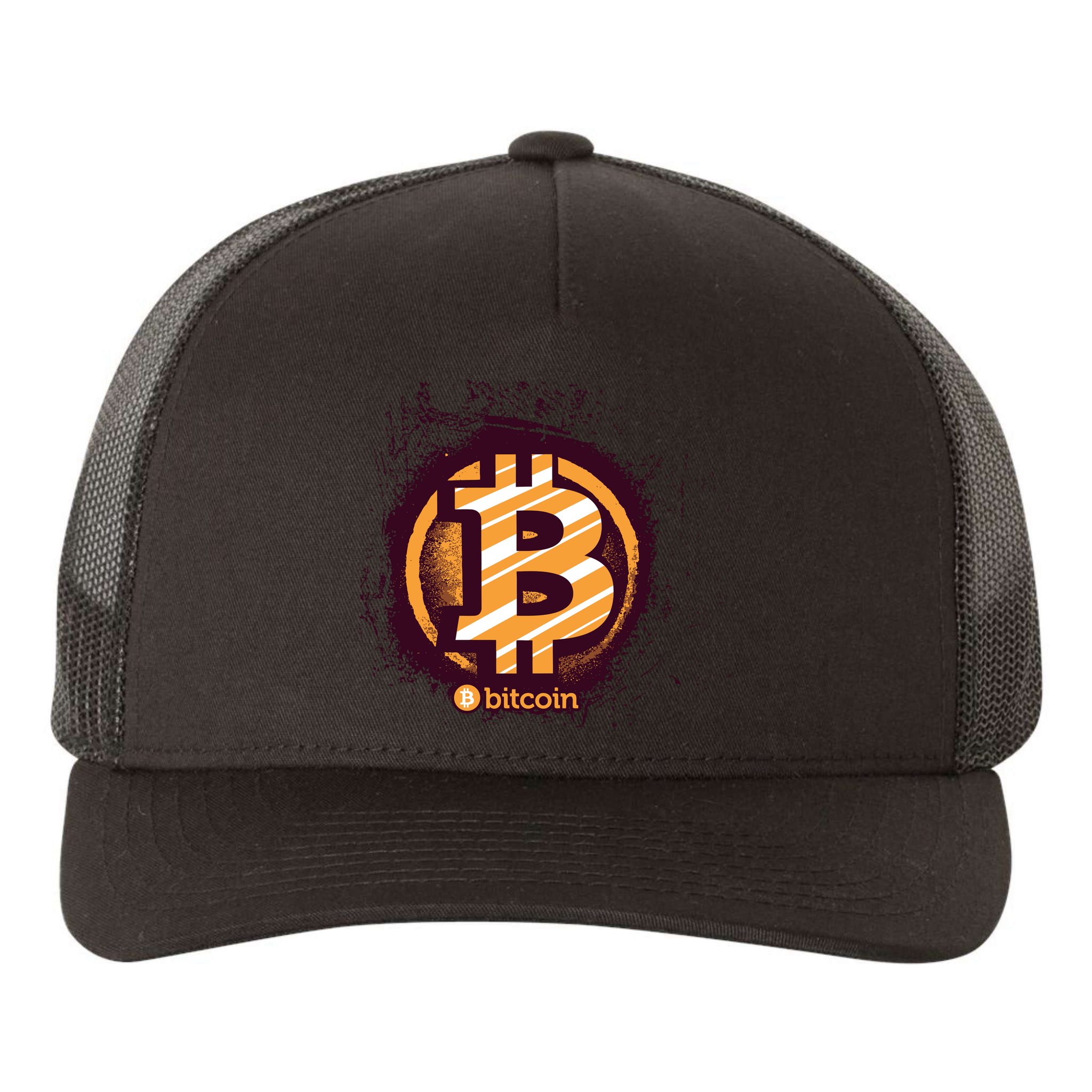 Bitcoin BTC Crypto Cryptocurrency Trader Yupoong Adult 5-Panel Trucker Hat