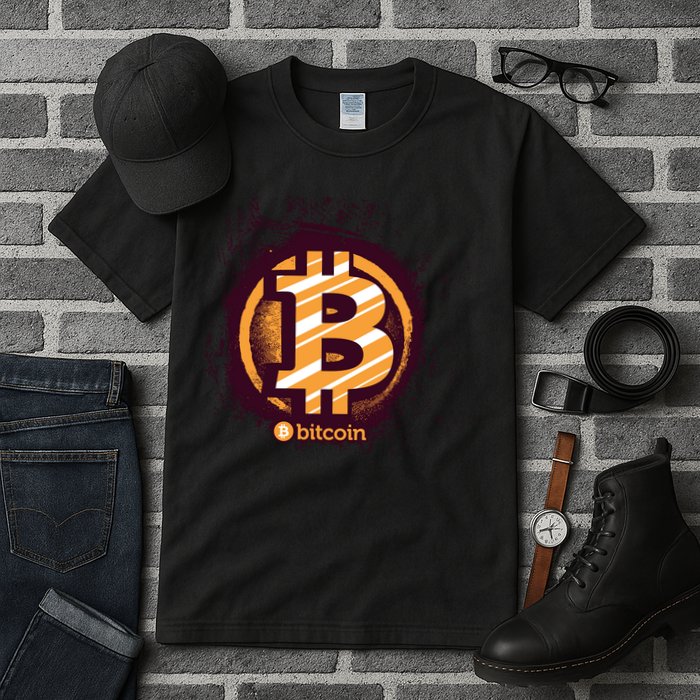Bitcoin BTC Crypto Cryptocurrency Trader Tall T-Shirt
