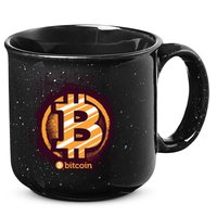 Bitcoin BTC Crypto Cryptocurrency Trader 15oz Campfire Ceramic Mug