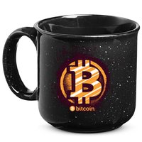 Bitcoin BTC Crypto Cryptocurrency Trader 15oz Campfire Ceramic Mug