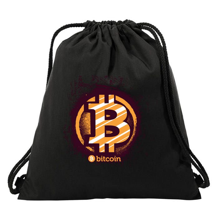 Bitcoin BTC Crypto Cryptocurrency Trader Drawstring Bag