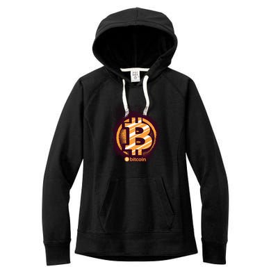 Bitcoin BTC Crypto Cryptocurrency Trader Women's Fleece Hoodie