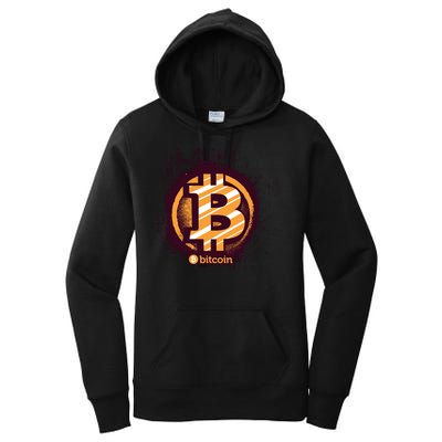 Bitcoin BTC Crypto Cryptocurrency Trader Women's Pullover Hoodie