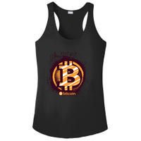 Bitcoin BTC Crypto Cryptocurrency Trader Ladies PosiCharge Competitor Racerback Tank