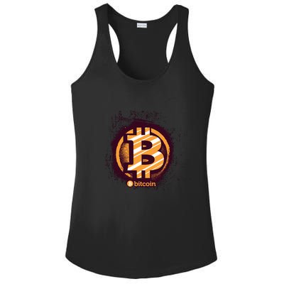 Bitcoin BTC Crypto Cryptocurrency Trader Ladies PosiCharge Competitor Racerback Tank