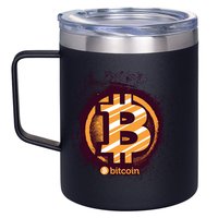 Bitcoin BTC Crypto Cryptocurrency Trader 12oz Stainless Steel Coffee Mug