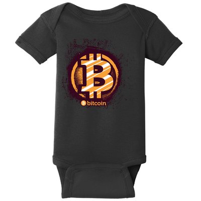 Bitcoin BTC Crypto Cryptocurrency Trader Baby Bodysuit