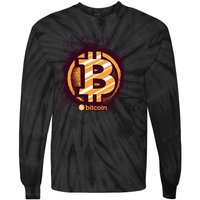 Bitcoin BTC Crypto Cryptocurrency Trader Tie-Dye Long Sleeve Shirt