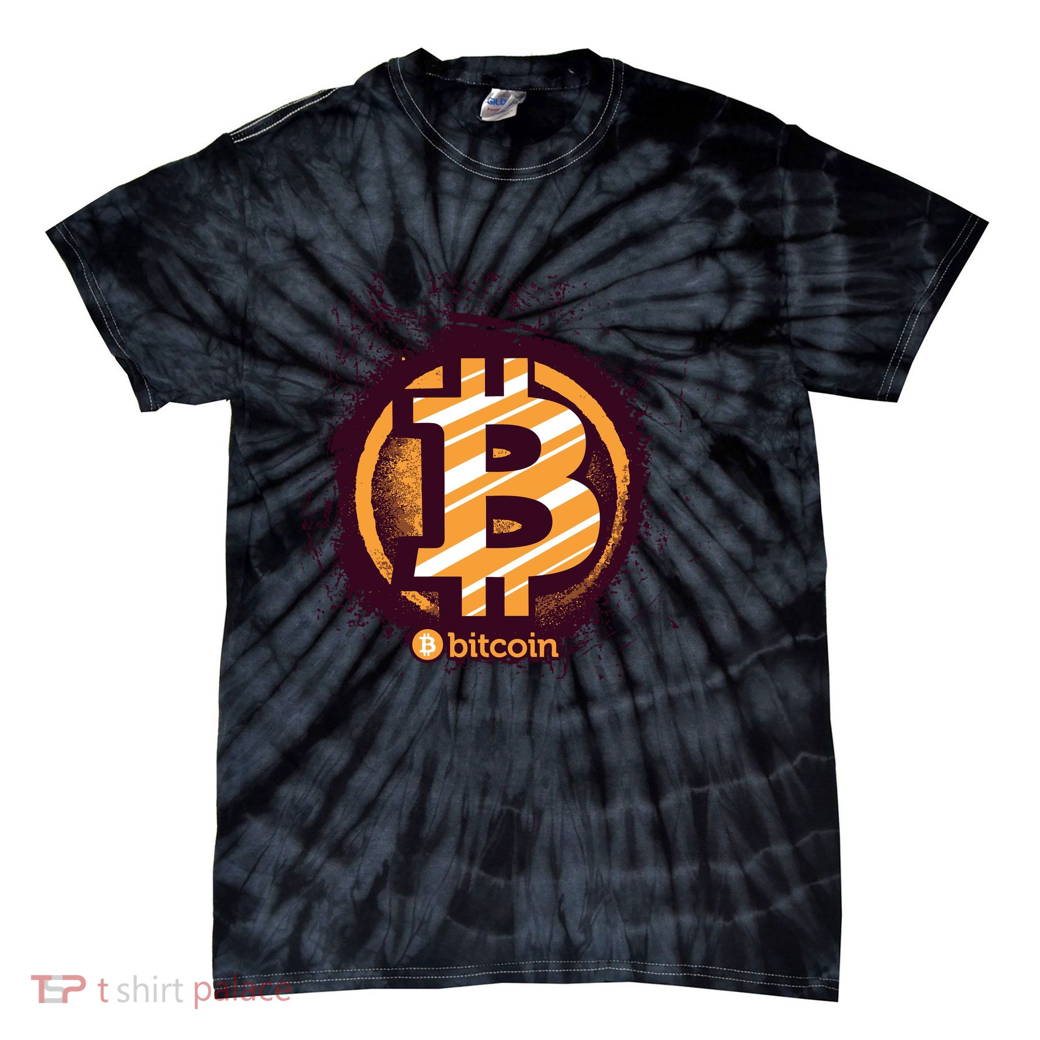 Bitcoin BTC Crypto Cryptocurrency Trader Tie-Dye T-Shirt