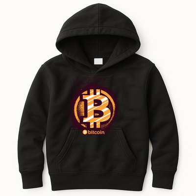 Bitcoin BTC Crypto Cryptocurrency Trader Kids Hoodie