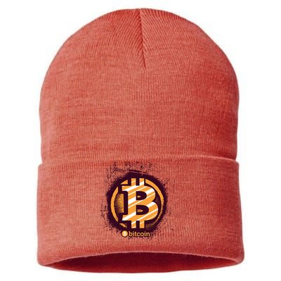 Bitcoin BTC Crypto Cryptocurrency Trader Sustainable Knit Beanie